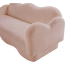  Manufacturer Color_Pink -- Bloom 82" Pink Teddy Fabric Upholstered Sofa IMAGE 10