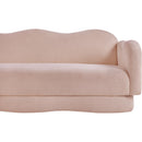  Manufacturer Color_Pink -- Bloom 82" Pink Teddy Fabric Upholstered Sofa IMAGE 12