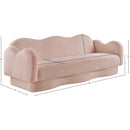  Manufacturer Color_Pink -- Bloom 82" Pink Teddy Fabric Upholstered Sofa IMAGE 16
