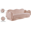  Manufacturer Color_Pink -- Bloom 82" Pink Teddy Fabric Upholstered Sofa IMAGE 17