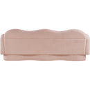  Manufacturer Color_Pink -- Bloom 82" Pink Teddy Fabric Upholstered Sofa IMAGE 5
