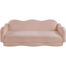  Manufacturer Color_Pink -- Bloom 82" Pink Teddy Fabric Upholstered Sofa IMAGE 6