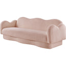  Manufacturer Color_Pink -- Bloom 82" Pink Teddy Fabric Upholstered Sofa IMAGE 7