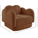  Manufacturer Color_Saddle -- Bloom Saddle Teddy Fabric Upholstered Chair IMAGE 12