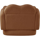 Meridian Bloom Saddle Teddy Fabric Chair IMAGE 5