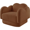  Manufacturer Color_Saddle -- Bloom Saddle Teddy Fabric Upholstered Chair IMAGE 7