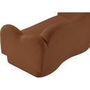  Manufacturer Color_Saddle -- Bloom 58" Saddle Teddy Fabric Upholstered Loveseat IMAGE 10