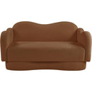  Manufacturer Color_Saddle -- Bloom 58" Saddle Teddy Fabric Upholstered Loveseat IMAGE 3