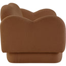  Manufacturer Color_Saddle -- Bloom 58" Saddle Teddy Fabric Upholstered Loveseat IMAGE 4