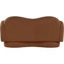  Manufacturer Color_Saddle -- Bloom 58" Saddle Teddy Fabric Upholstered Loveseat IMAGE 5
