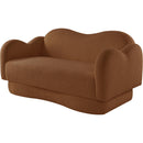  Manufacturer Color_Saddle -- Bloom 58" Saddle Teddy Fabric Upholstered Loveseat IMAGE 7