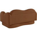  Manufacturer Color_Saddle -- Bloom 58" Saddle Teddy Fabric Upholstered Loveseat IMAGE 8