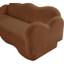  Manufacturer Color_Saddle -- Bloom 82" Saddle Teddy Fabric Upholstered Sofa IMAGE 10