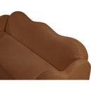  Meridian Bloom 82" Saddle Teddy Fabric Upholstered Sofa IMAGE 11