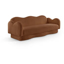  Manufacturer Color_Saddle -- Bloom 82" Saddle Teddy Fabric Upholstered Sofa IMAGE 1