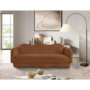 Manufacturer Color_Saddle -- Bloom 82" Saddle Teddy Fabric Upholstered Sofa IMAGE 2