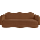  Manufacturer Color_Saddle -- Bloom 82" Saddle Teddy Fabric Upholstered Sofa IMAGE 3