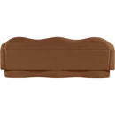  Manufacturer Color_Saddle -- Bloom 82" Saddle Teddy Fabric Upholstered Sofa IMAGE 5