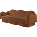  Manufacturer Color_Saddle -- Bloom 82" Saddle Teddy Fabric Upholstered Sofa IMAGE 7