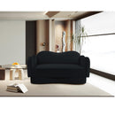  Manufacturer Color_Black -- Meridian Bloom Stationary Fabric Loveseat IMAGE 2