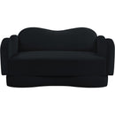  Manufacturer Color_Black -- Meridian Bloom Stationary Fabric Loveseat IMAGE 3