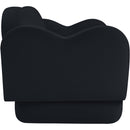  Manufacturer Color_Black -- Meridian Bloom Stationary Fabric Loveseat IMAGE 4