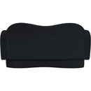  Meridian Bloom 58" Black Velvet Upholstered Loveseat IMAGE 5
