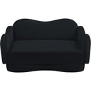  Manufacturer Color_Black -- Meridian Bloom Stationary Fabric Loveseat IMAGE 6