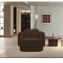  Manufacturer Color_Brown -- Bloom Brown Velvet Upholstered Chair IMAGE 2
