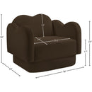  Manufacturer Color_Brown -- Bloom Brown Velvet Upholstered Chair IMAGE 8