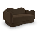  Manufacturer Color_Brown -- Bloom 58" Brown Velvet Upholstered Loveseat IMAGE 1