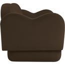  Manufacturer Color_Brown -- Bloom 58" Brown Velvet Upholstered Loveseat IMAGE 4