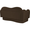  Manufacturer Color_Brown -- Bloom 58" Brown Velvet Upholstered Loveseat IMAGE 7
