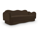  Manufacturer Color_Brown -- Bloom 82" Brown Velvet Upholstered Sofa IMAGE 1