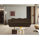  Manufacturer Color_Brown -- Bloom 82" Brown Velvet Upholstered Sofa IMAGE 2