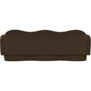  Meridian Bloom 82" Brown Velvet Upholstered Sofa IMAGE 5