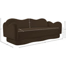  Manufacturer Color_Brown -- Bloom 82" Brown Velvet Upholstered Sofa IMAGE 8