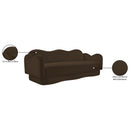  Manufacturer Color_Brown -- Bloom 82" Brown Velvet Upholstered Sofa IMAGE 9