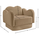  Manufacturer Color_Camel -- Bloom Camel Velvet Upholstered Chair IMAGE 8