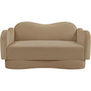  Manufacturer Color_Camel -- Bloom 58" Camel Velvet Upholstered Loveseat IMAGE 3