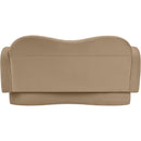  Manufacturer Color_Camel -- Bloom 58" Camel Velvet Upholstered Loveseat IMAGE 5