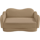  Manufacturer Color_Camel -- Bloom 58" Camel Velvet Upholstered Loveseat IMAGE 6