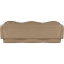  Meridian Bloom 82" Camel Velvet Upholstered Sofa IMAGE 5