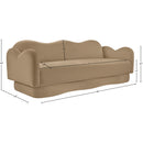  Manufacturer Color_Camel -- Bloom 82" Camel Velvet Upholstered Sofa IMAGE 8