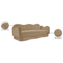  Manufacturer Color_Camel -- Bloom 82" Camel Velvet Upholstered Sofa IMAGE 9