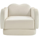  Manufacturer Color_Cream -- Bloom Cream Velvet Upholstered Chair IMAGE 3