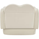  Meridian Bloom Cream Velvet Upholstered Chair IMAGE 5
