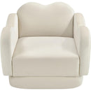  Manufacturer Color_Cream -- Bloom Cream Velvet Upholstered Chair IMAGE 6