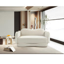  Manufacturer Color_Cream -- Bloom 58" Cream Velvet Upholstered Loveseat IMAGE 2