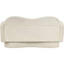  Manufacturer Color_Cream -- Bloom 58" Cream Velvet Upholstered Loveseat IMAGE 5